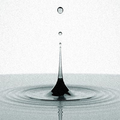 Purified water drop