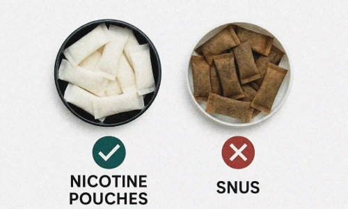 Vergleich von Nikotinbeuteln und Snus